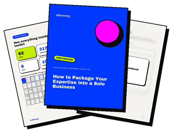 Free preview pages of an Uncommon Toolkit